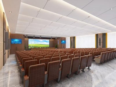 现代报告厅3D模型下载